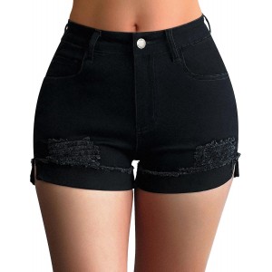  Women's Ripped Mid ...