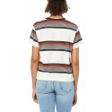  Women's Striped Short Sleeve Tee